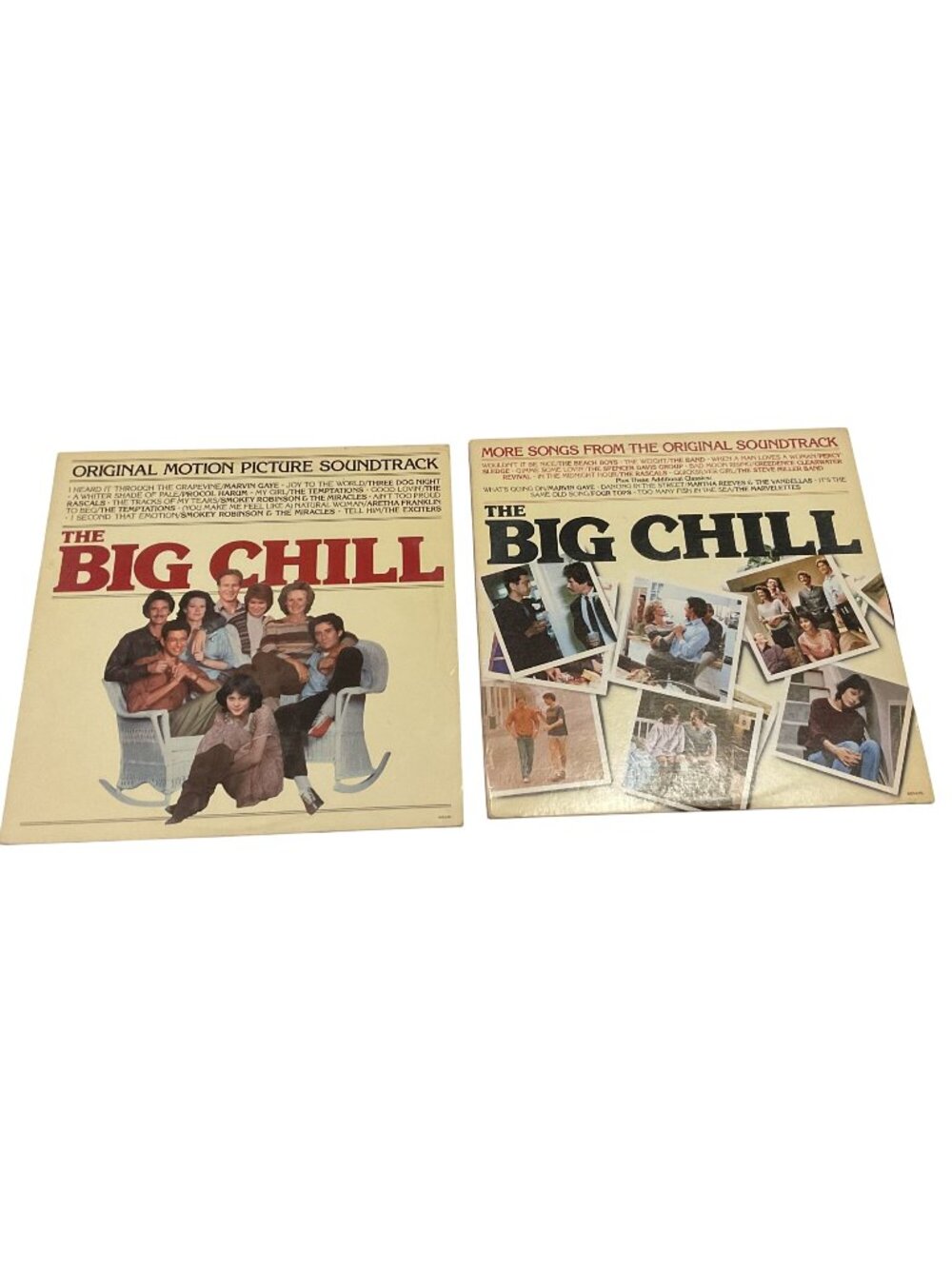 The Big Chill & More of The Big Chill Vinyl Records 12" 33rpm Movie Soundtrack